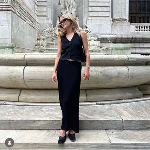 Leset Black Rio Maxi Skirt XS